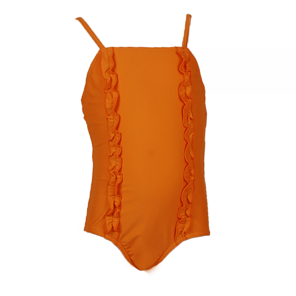 

Детский купальник с рюшами 5 лет (110 см) S 10097-orange оранжевый цвет