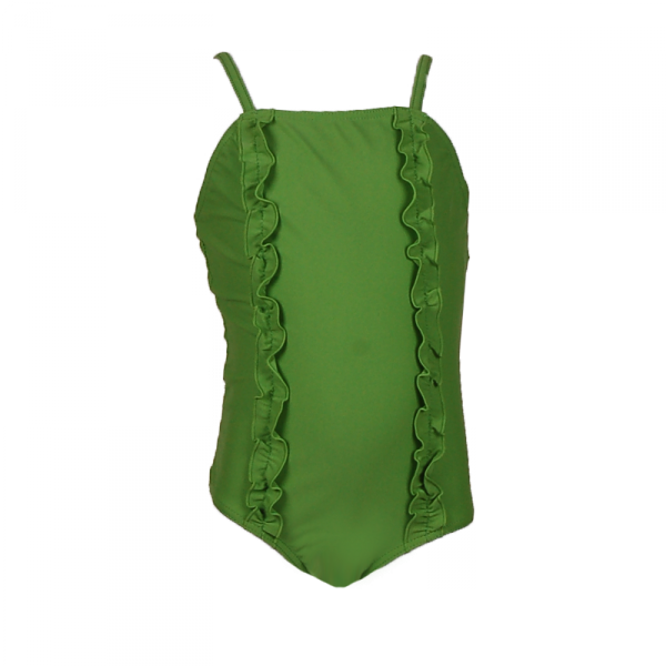 

Детский купальник с рюшами 6 лет (116 см) S 10097-green зеленый цвет
