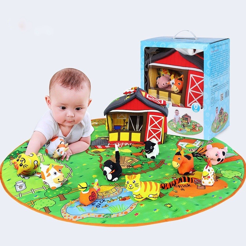 

Детский развивающий коврик JOLLYBABY WLTH8166J с домиком
