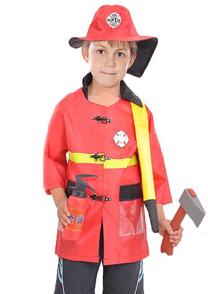 

Детский костюм Пожарника 8 лет (130-140 ) 7120-red красный цвет