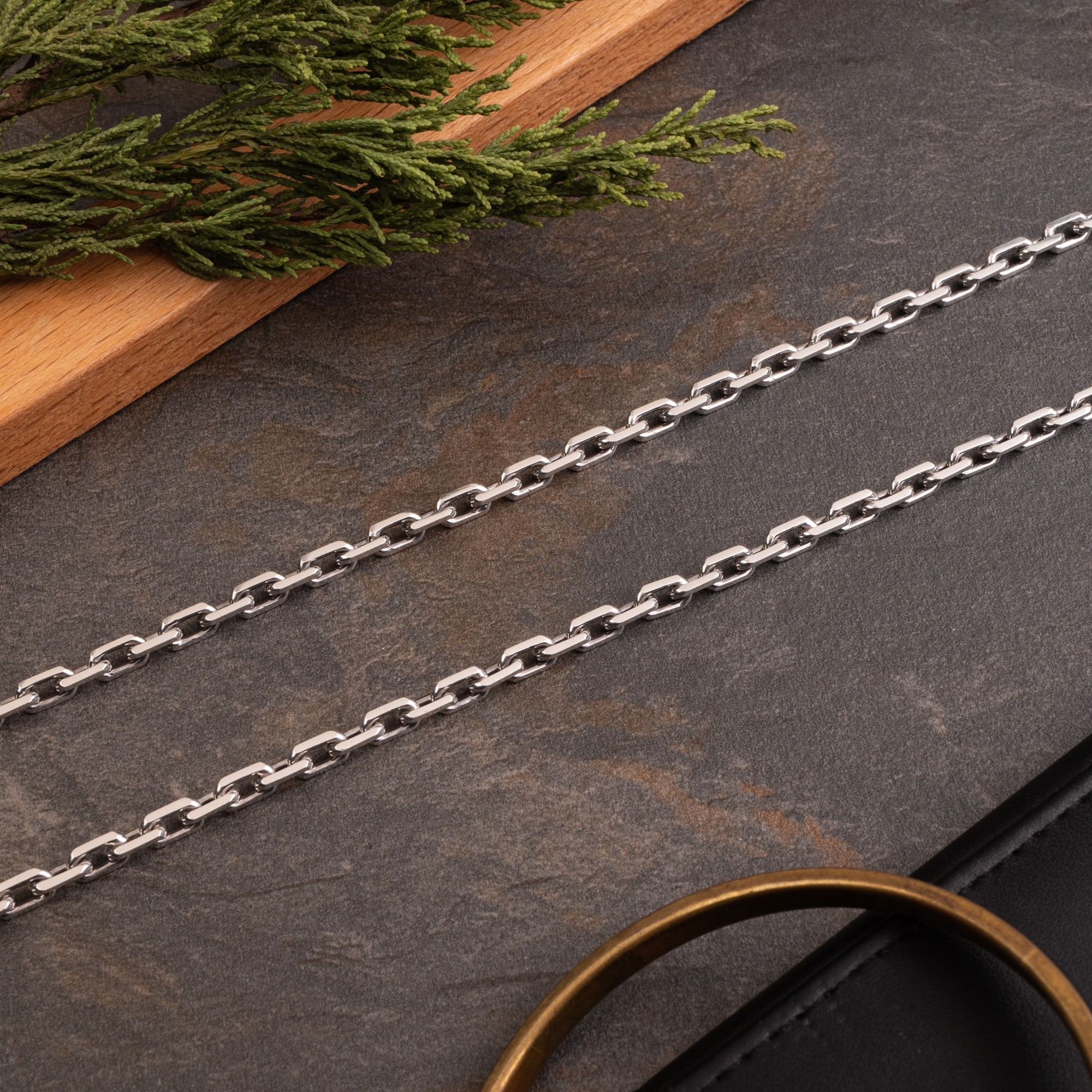 

Серебряная цепочка Якорь 50 см 23,45 грамм арт 120ч