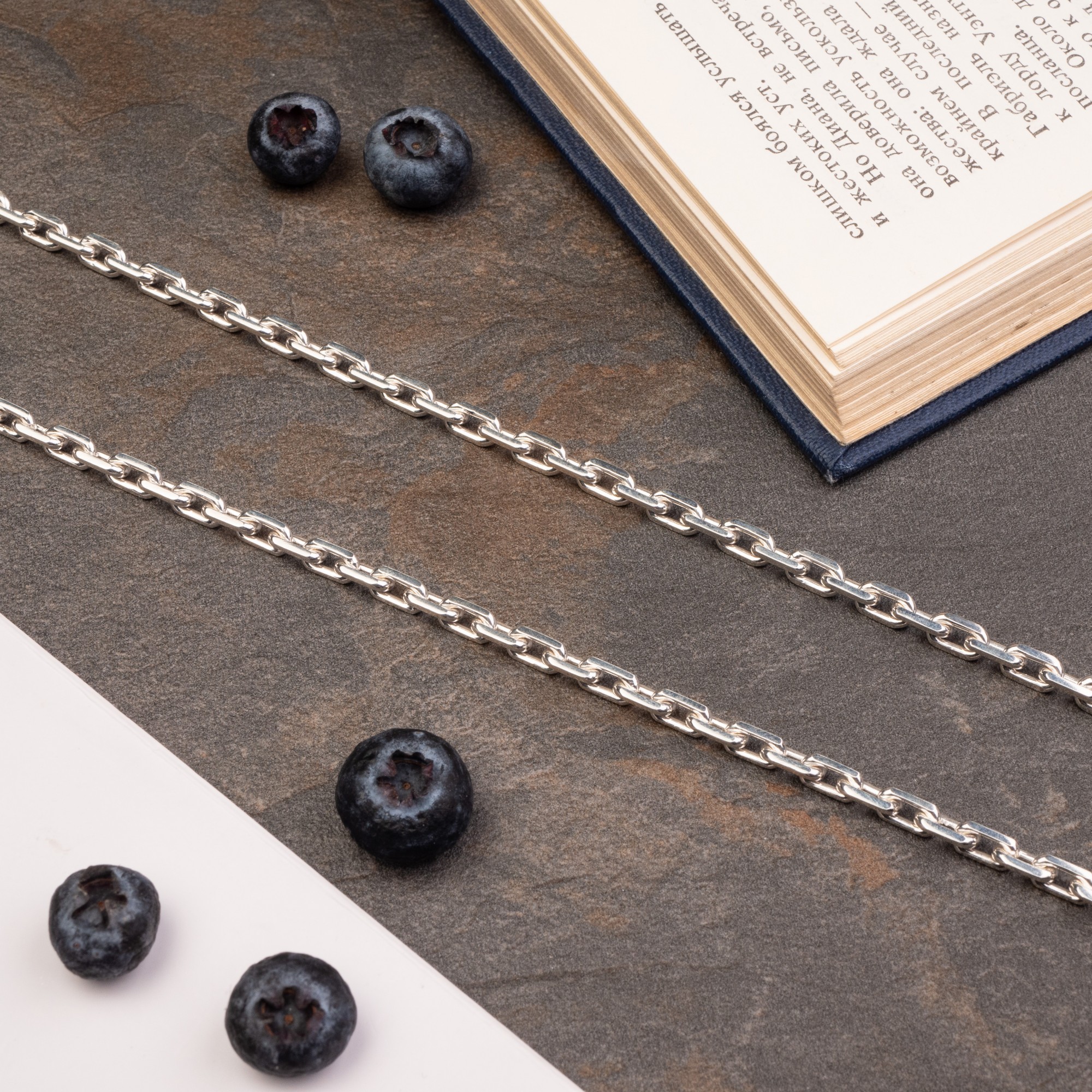 

Серебряная цепочка Якорь 50 см 24,15 грамм арт 120
