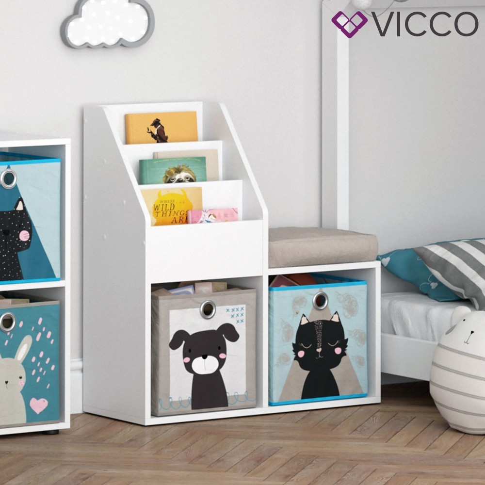 

Детский комод с полкой Vicco Luigi Mini, 72x79, белый
