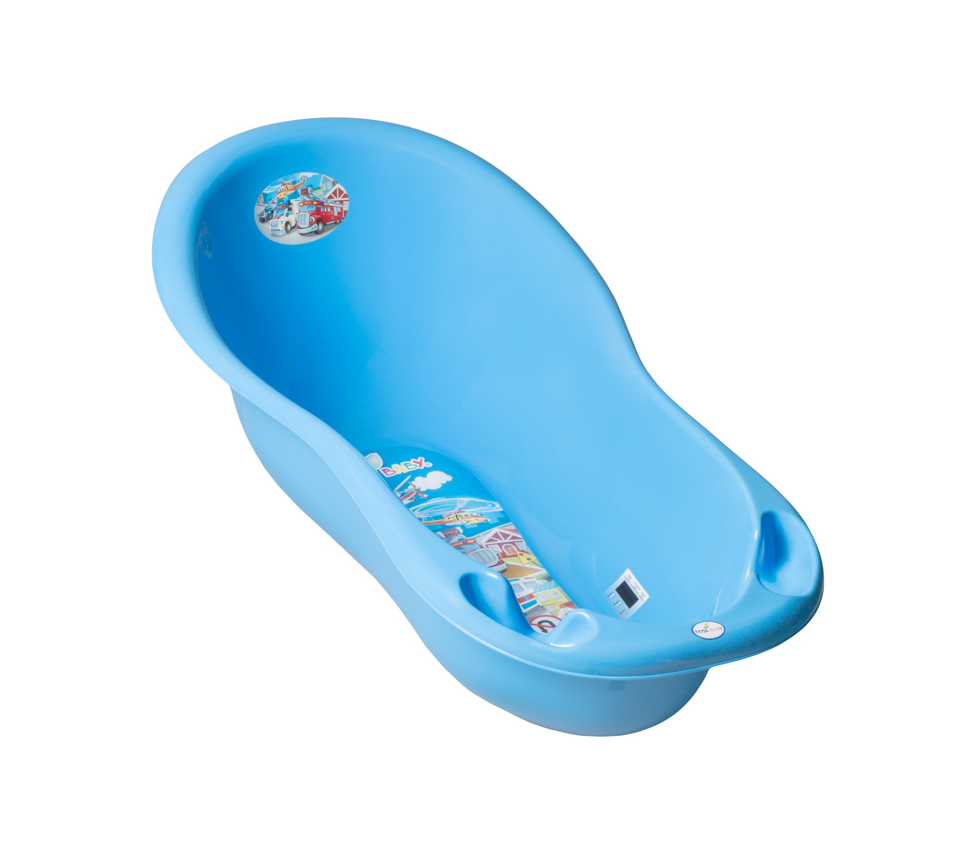 

Детская ванночка с градусником Tega Baby большая 102 см "CARS" Синий