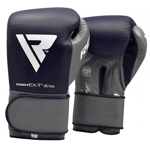 

Боксерские перчатки RDX Leather Pro C4 RDX Inc 10oz Сине-серый (37260046)