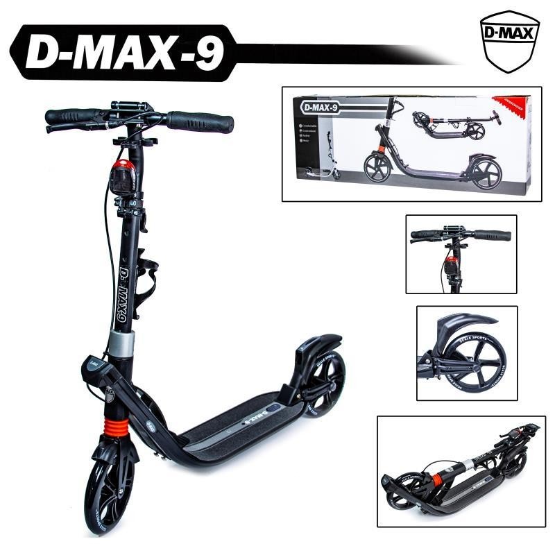 

Двухколесный самокат Scale Sports D-Max-9 Black ручной тормоз