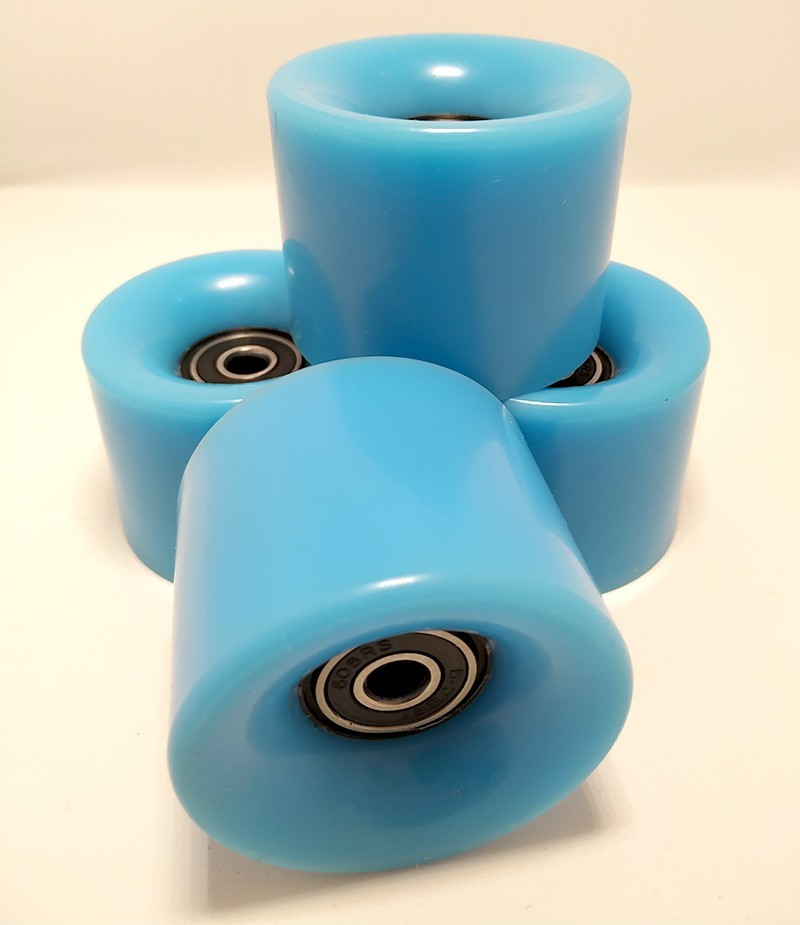 

Комплект колес матовых для пенни бордов Penny с подшипниками SportDrive, цвет голубой