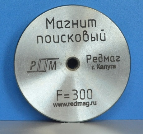 

Поисковый магнит РЕДМАГ F300 односторонний усилие 340кг