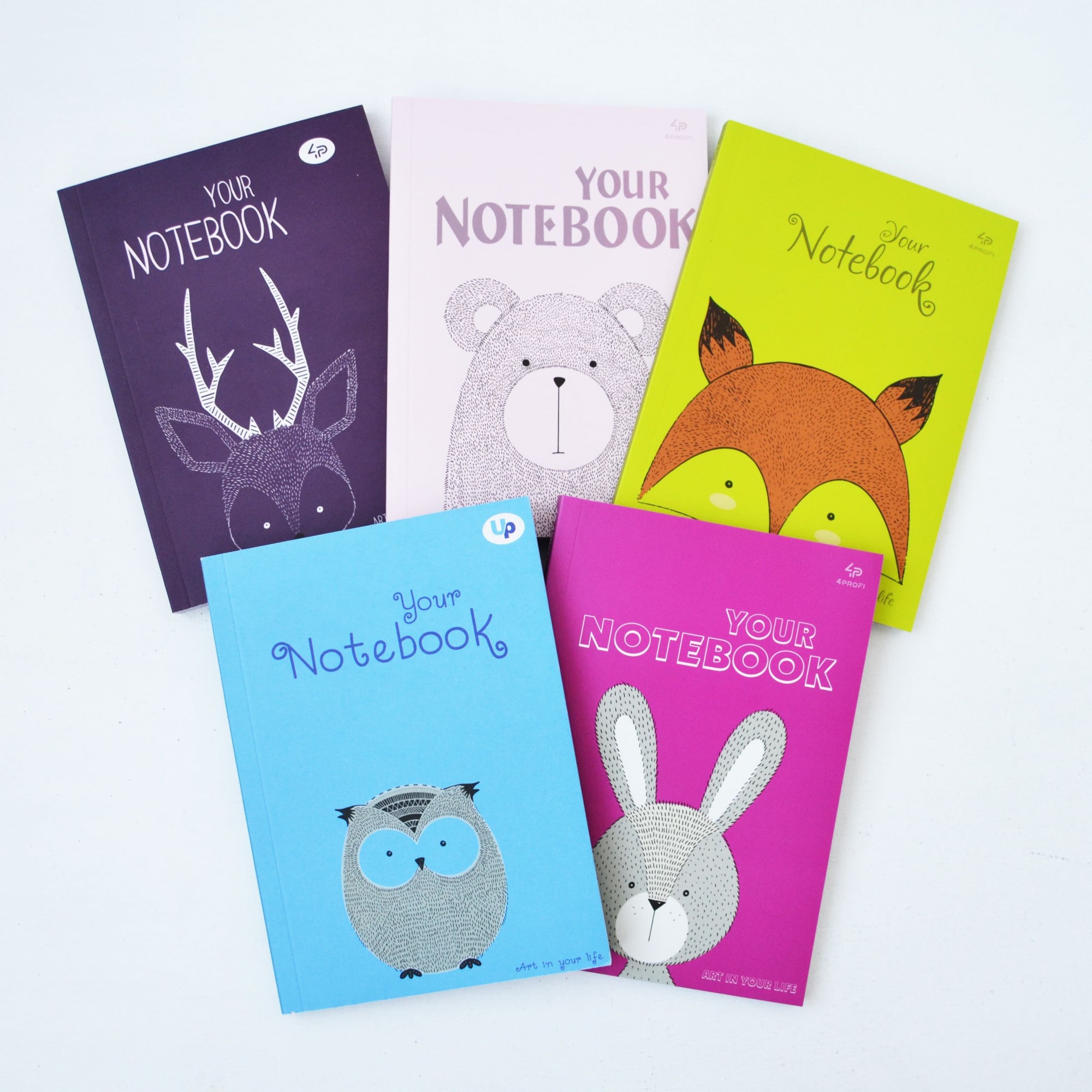 

Набор блокнотов 4Profi Artbook Animals 4 А5 формат 64 листа