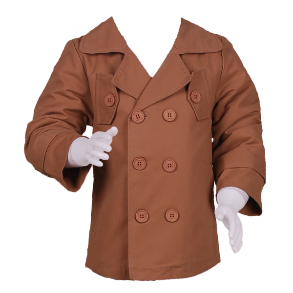 

Плащ детский утепленный овчиной 5 лет (110 см) Z 10082-khaki бежевый цвет