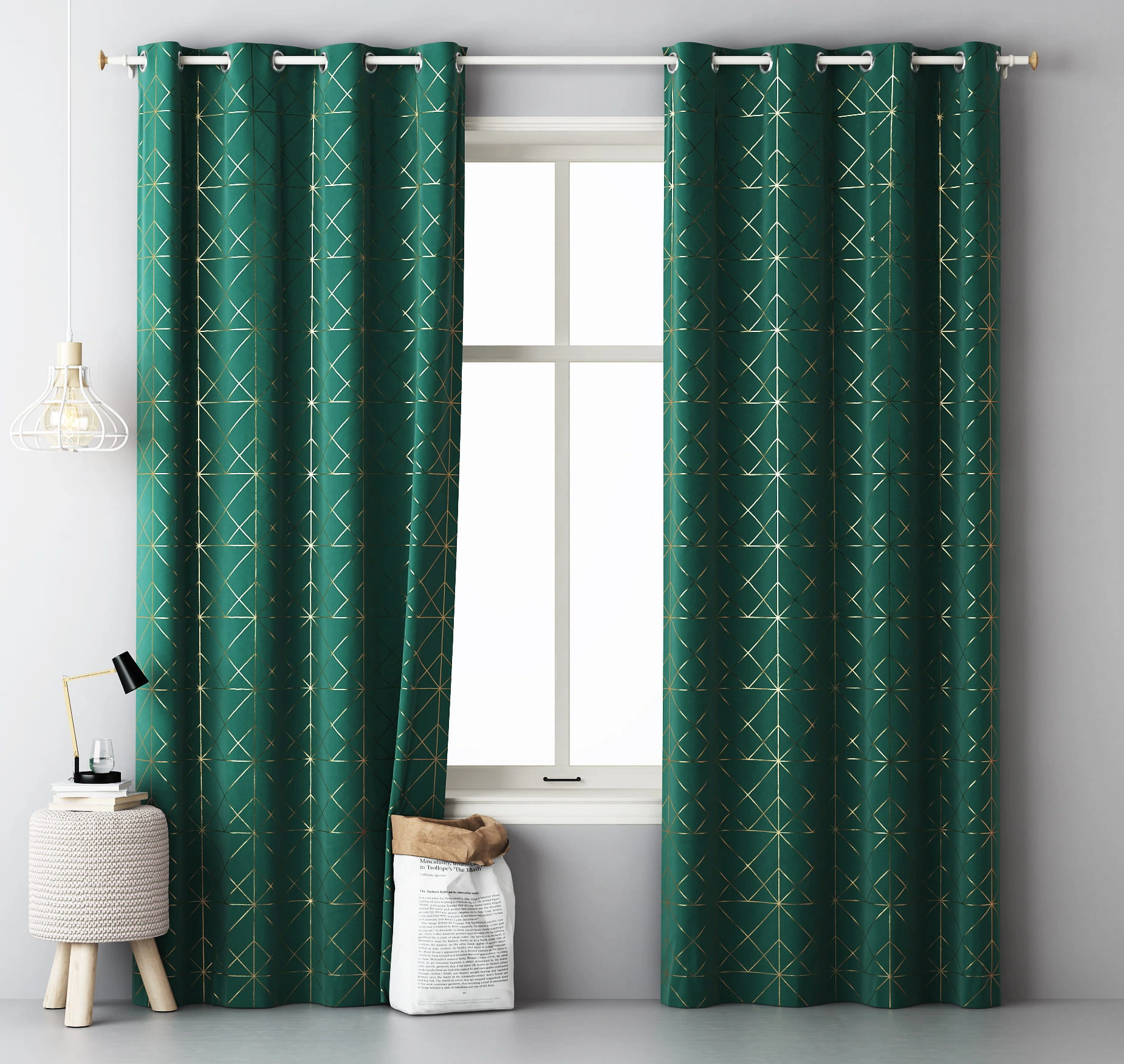 

Дизайнерская портьера Glammy Room99 140 х 250 см (Z/P/Glammy) Dark Green