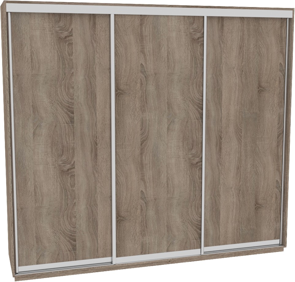 

Шкаф-купе ДОМ В276 Дуб сонома трюфель ДСП 270x60x240