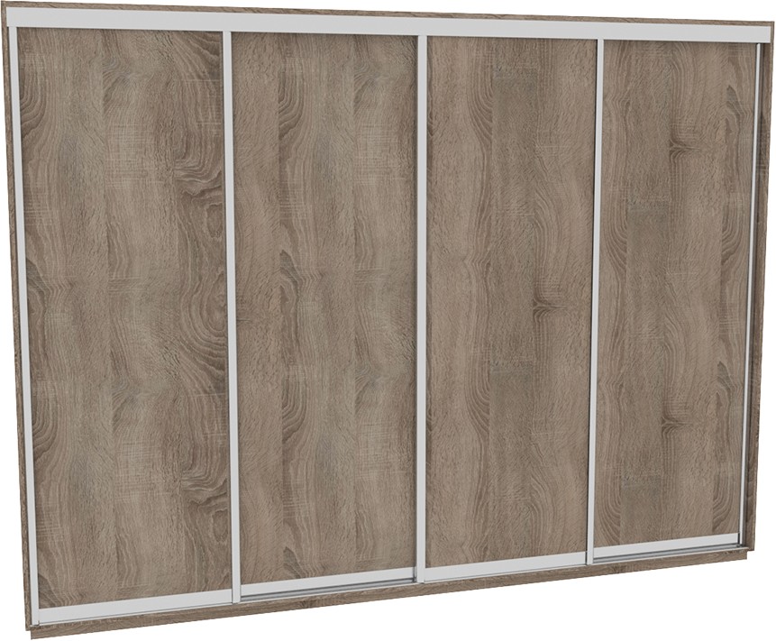 

Шкаф-купе ДОМ В386 Дуб сонома трюфель ДСП 380x60x240