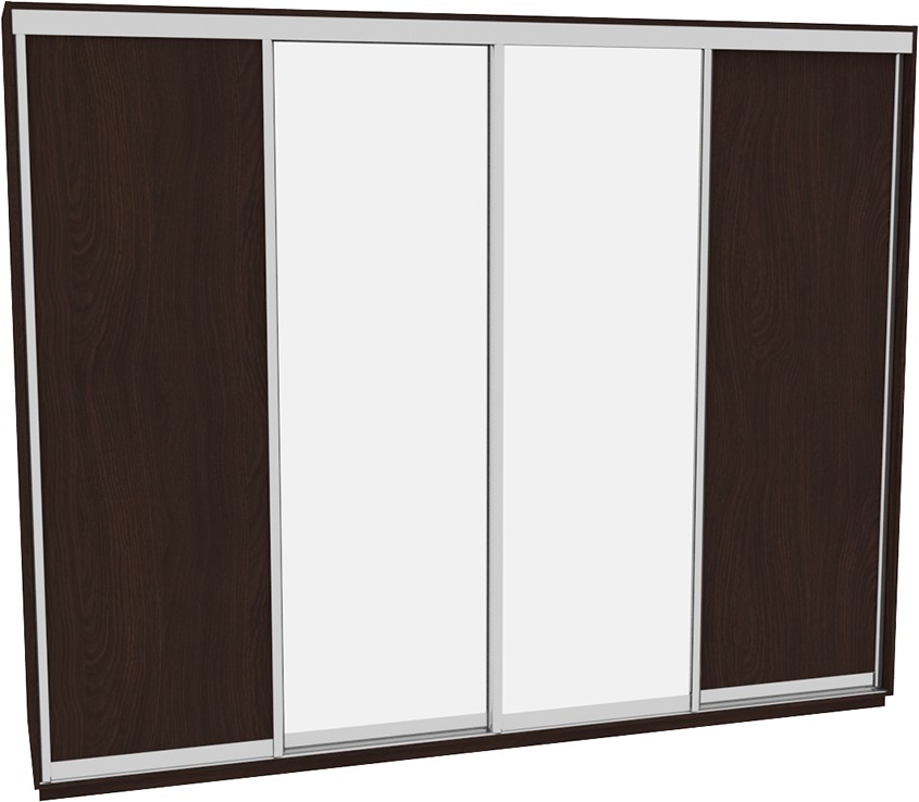 

Шкаф-купе ДОМ В336 Венге ДСП+Зеркало 330x60x240