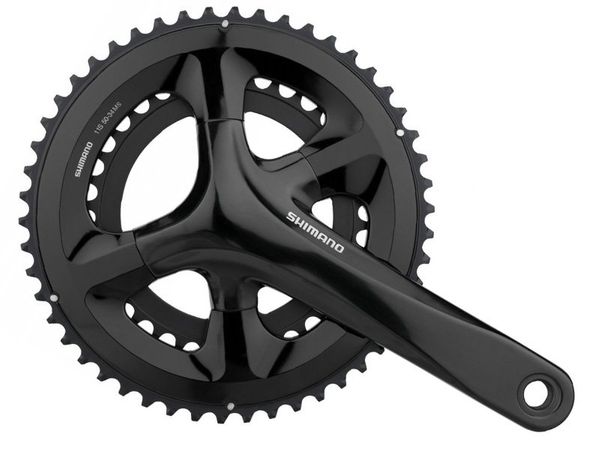 

Шатуни SHIMANO FC-RS510 175мм 46Х36 інтегрована вісь без каретки Чорний