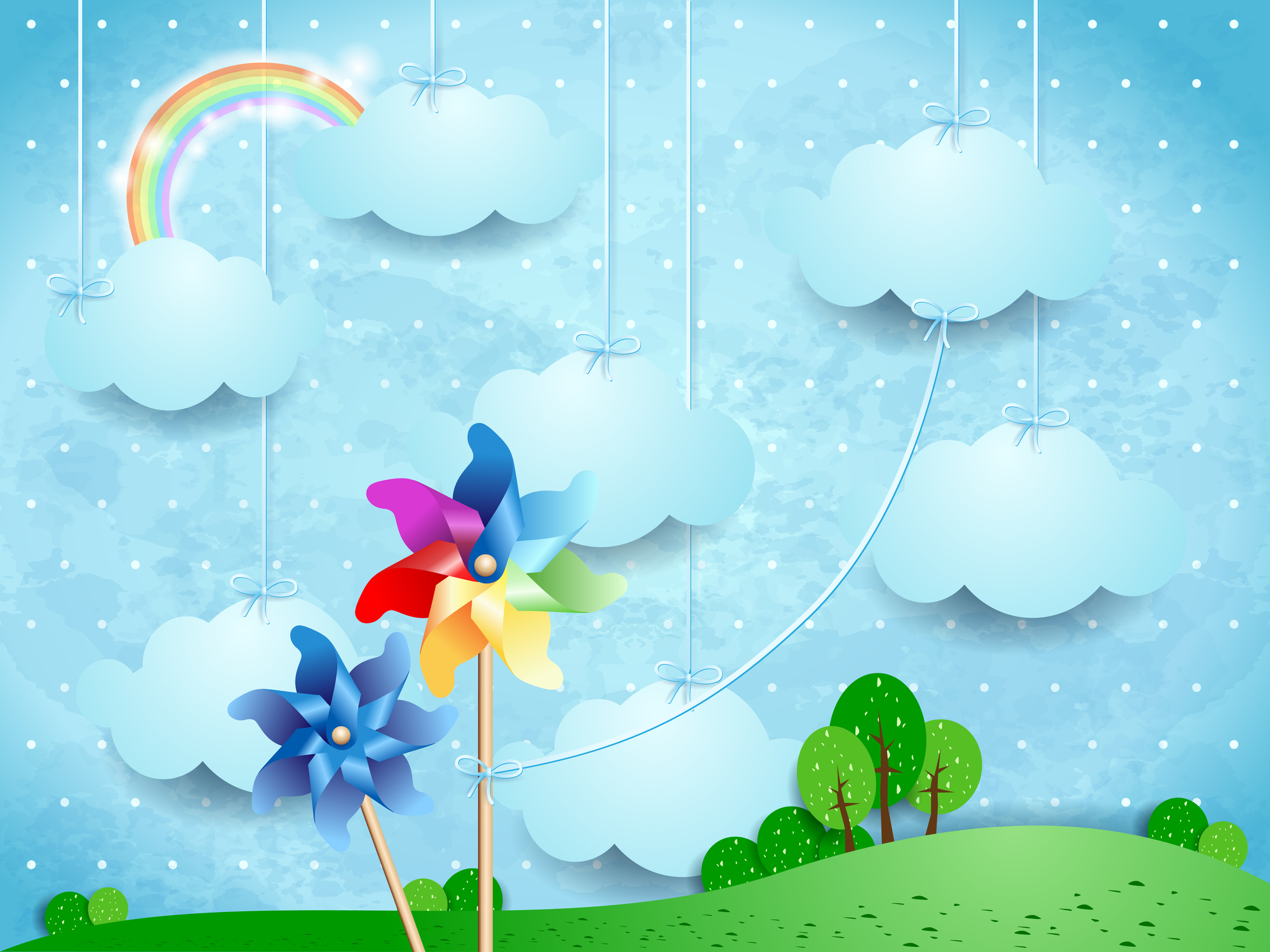 

Фотообои Детские 'Игрушечный ветряк' (4777) , Кожа