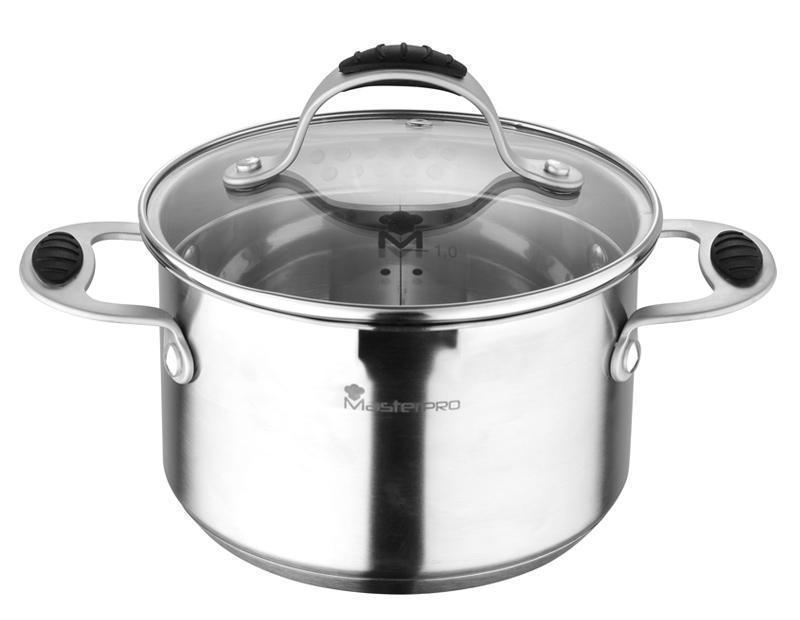 

Кастрюля Bergner Master Pro Granity 3л индукция с носиком для слива (BGMP-1581_psg)