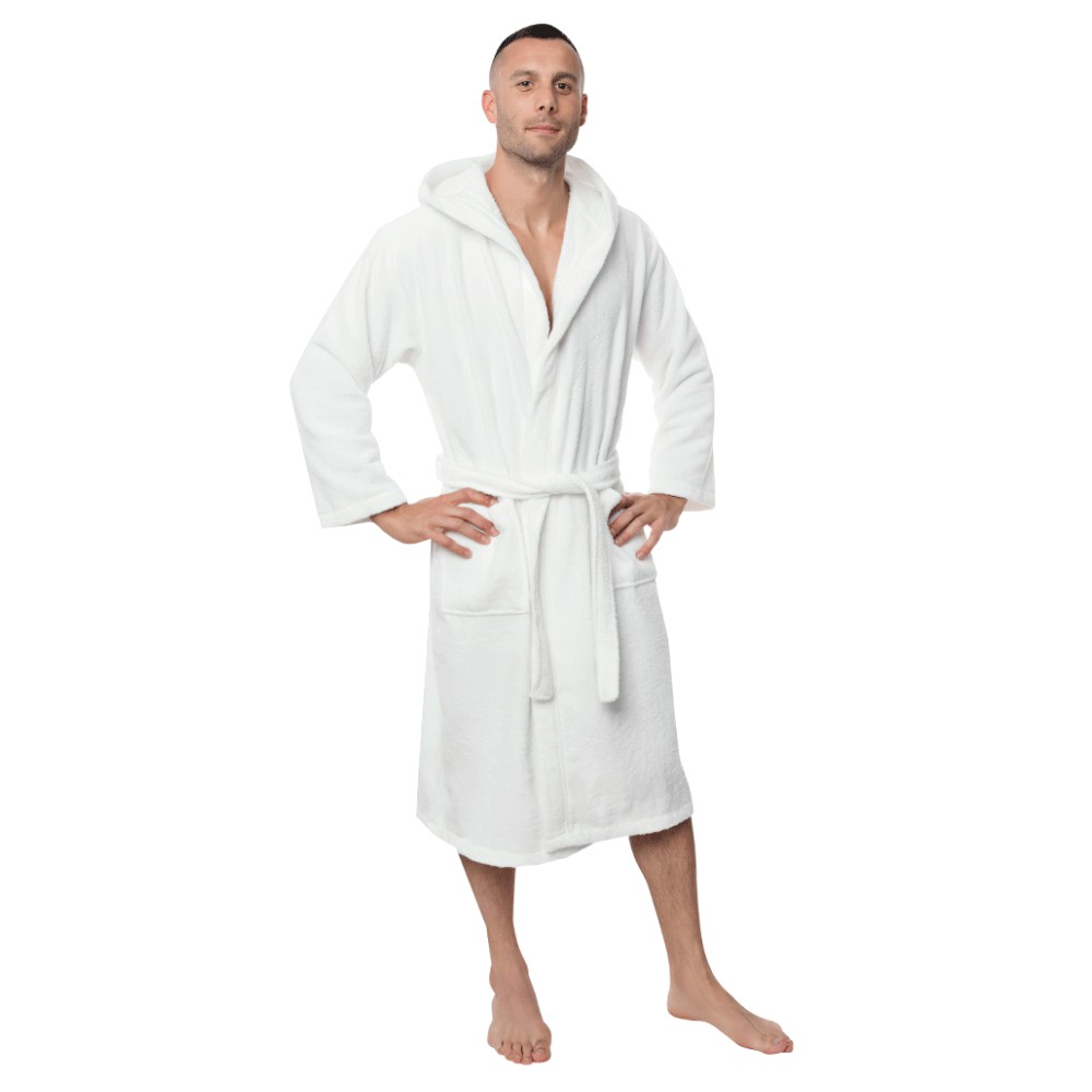 

Халат Kuzema Royal с капюшоном белый S Oeko-TEX® Сертификация RL101
