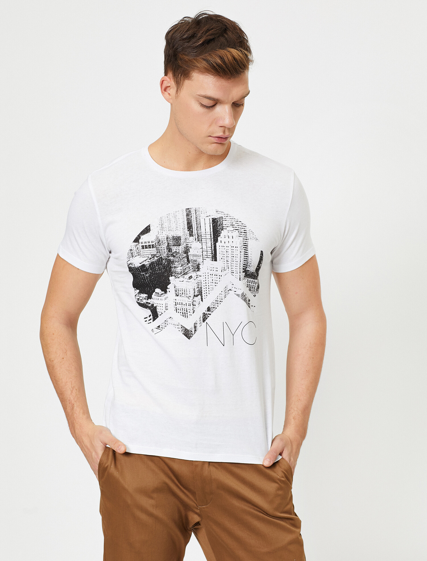 

Футболка Koton 0YAM11804LK-000 XL White