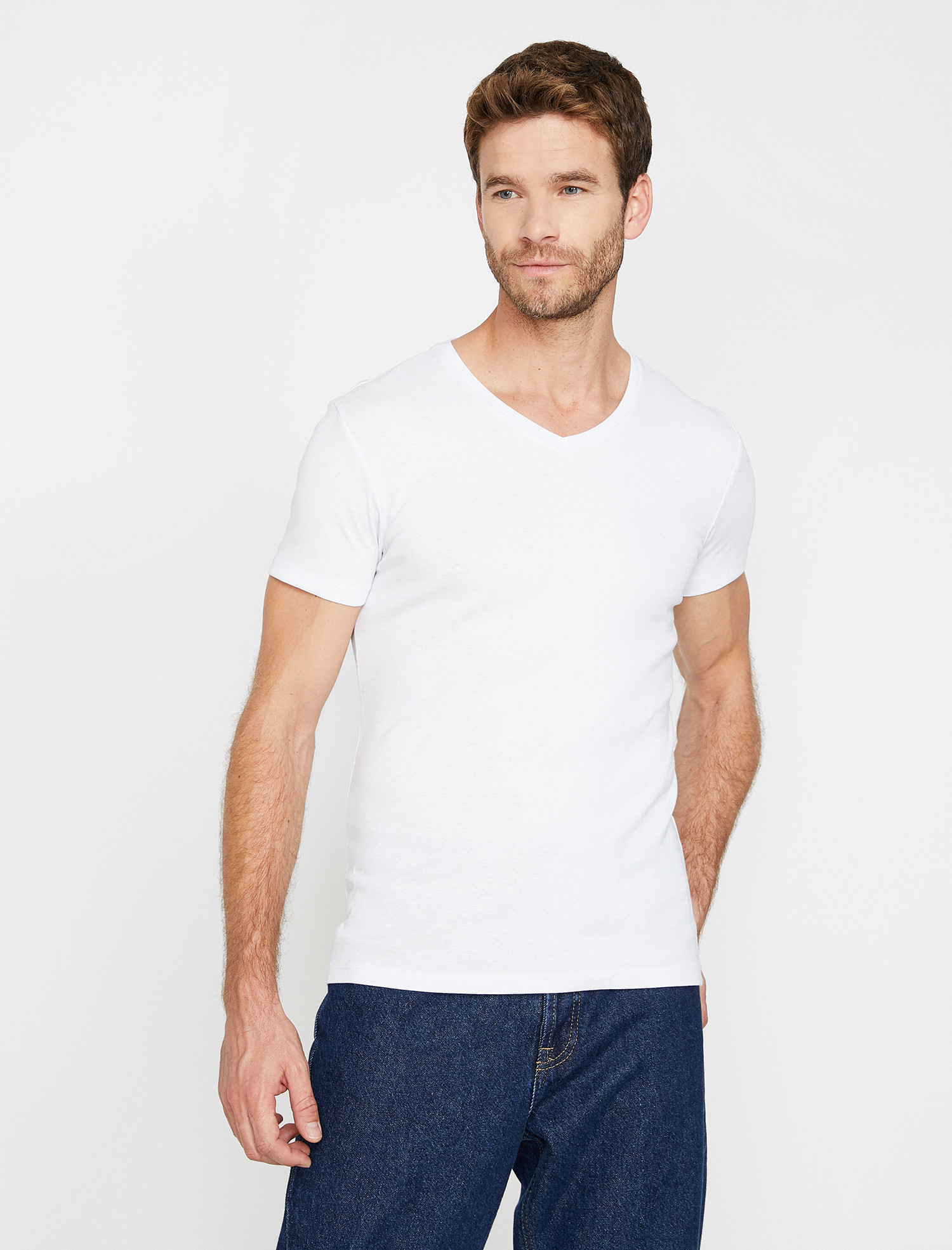 

Футболка Koton 0YAM12139LK-000 XS White