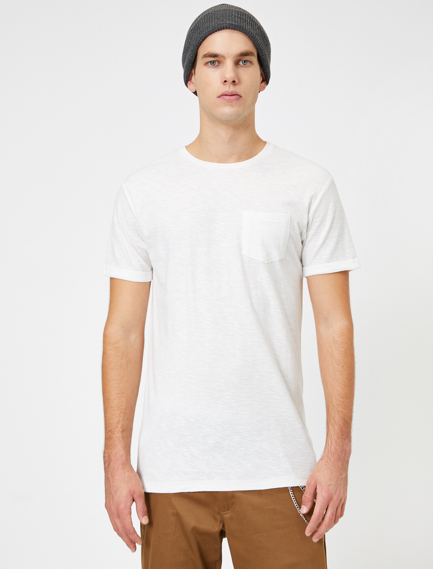 

Футболка Koton 0YAM12059LK-001 S Off White