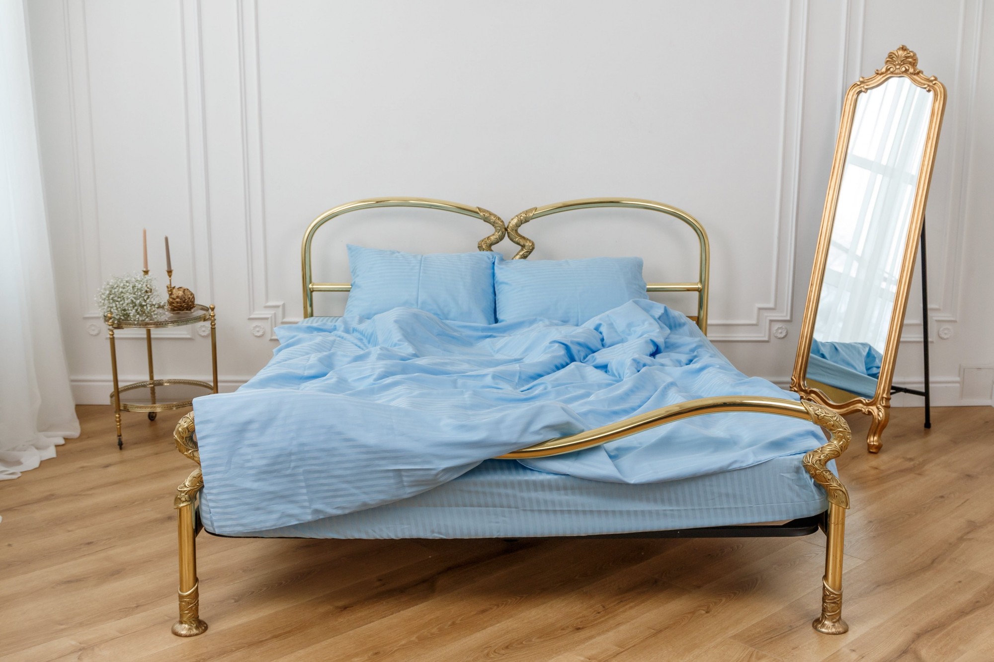 

Постельное бельё Textile Hygge сатин страйп 180х220 голубой 273312001