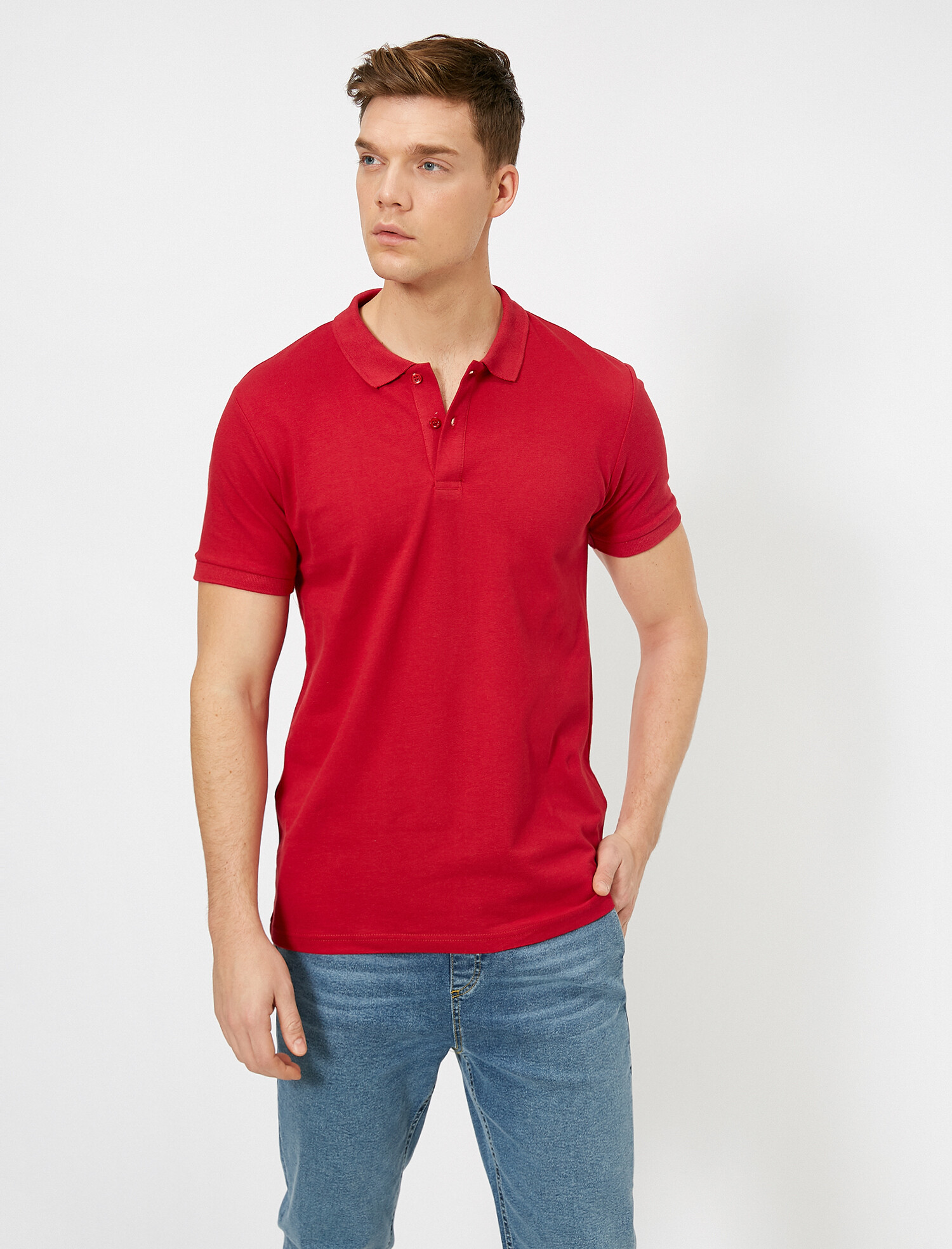 

Поло Koton 0YAM12133LK-401 L Red