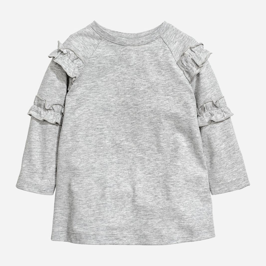 

Футболка с длинными рукавами H&M 583435 62 см Серая