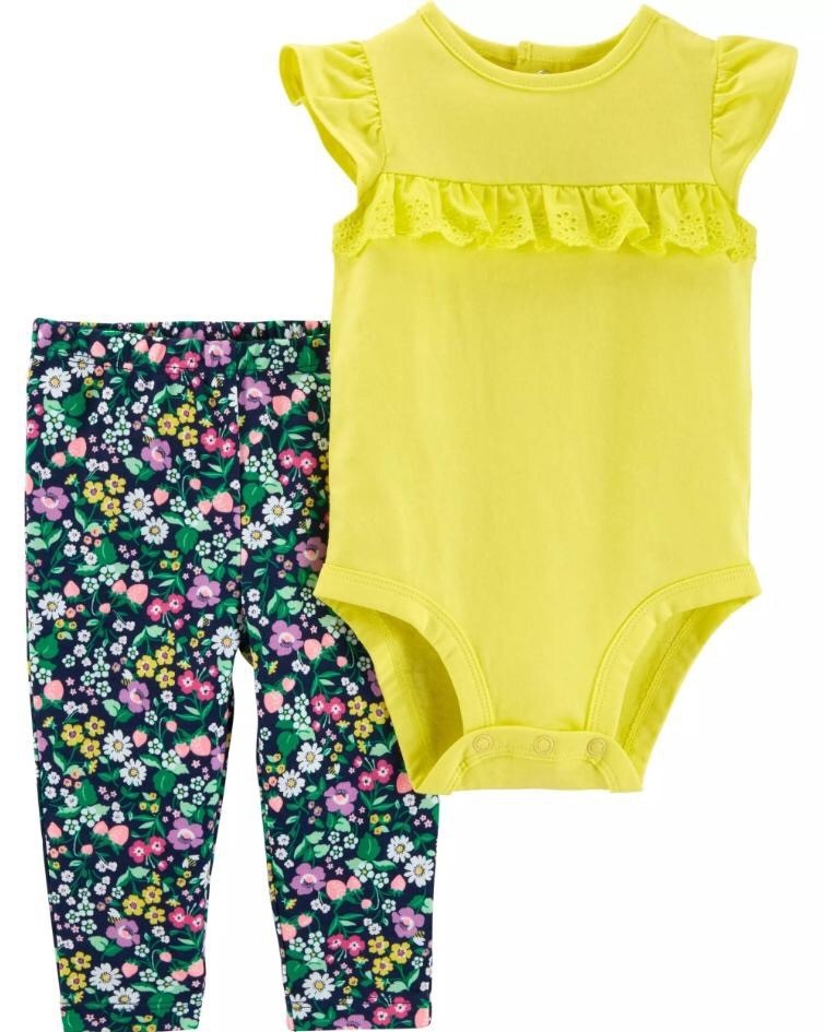 

Комплект Carter’s для девочек желтый 55-61 см