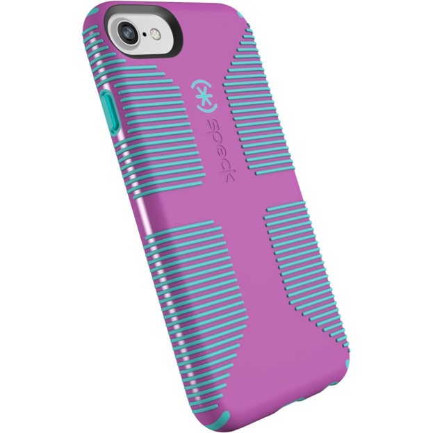 

​Противоударный чехол бампер Speck CandyShell Grip Designed for Impact Apple Iphone 6 /6s /7 /8 /SE 2020 Beaming Orchid/Mykonos Blue
