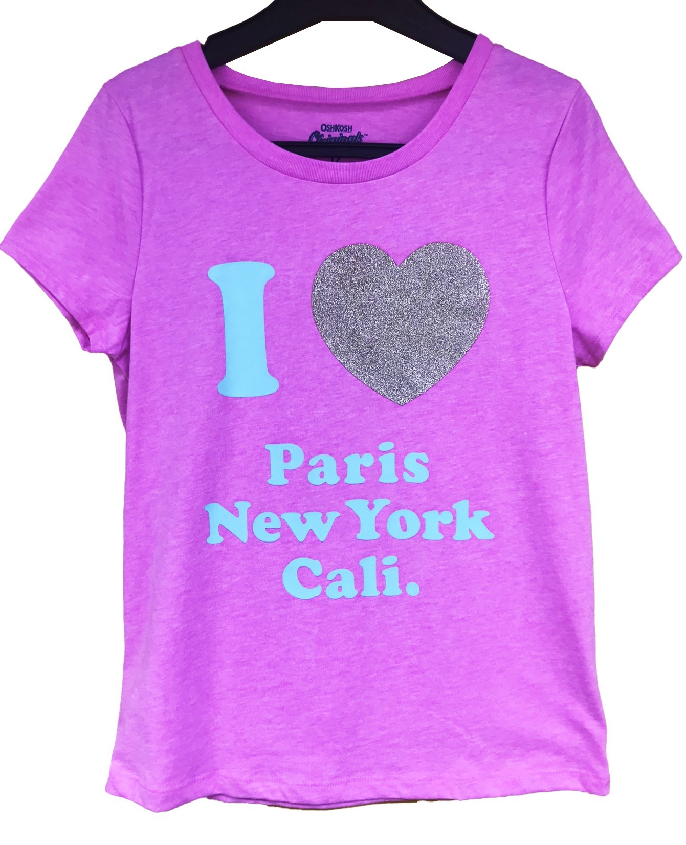 

Футболка OshKosh для девочки I Love Paris New York Cali 142-152см