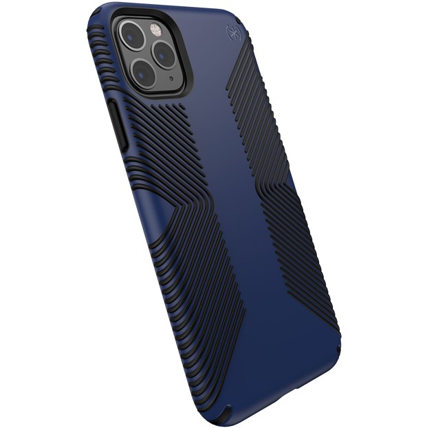 

Антибактериальный противоударный чехол бампер Speck Presidio Grip Designed for Impact Apple Iphone 11 Pro Max 6.5" Coastal Blue/Black