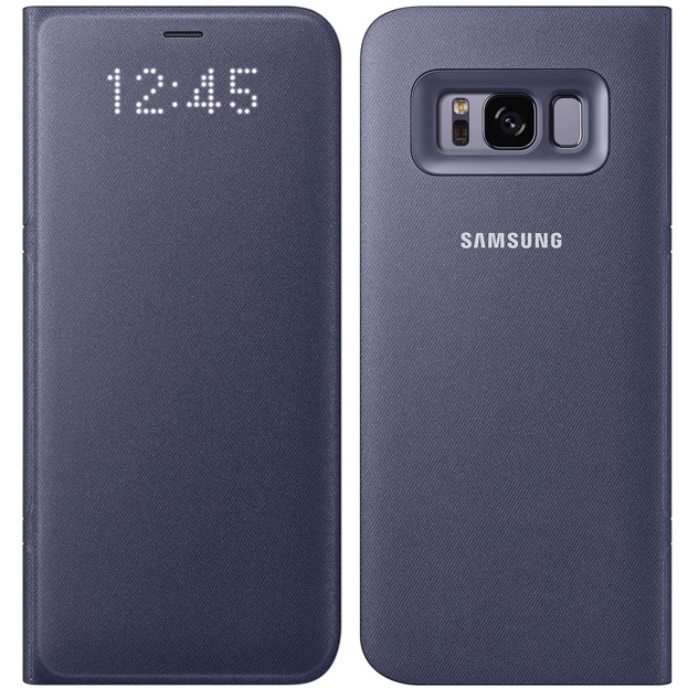 

​Оригинальный смарт чехол книжка Samsung LED Wallet Cover Galaxy S8 EF-NG950 orchid grey