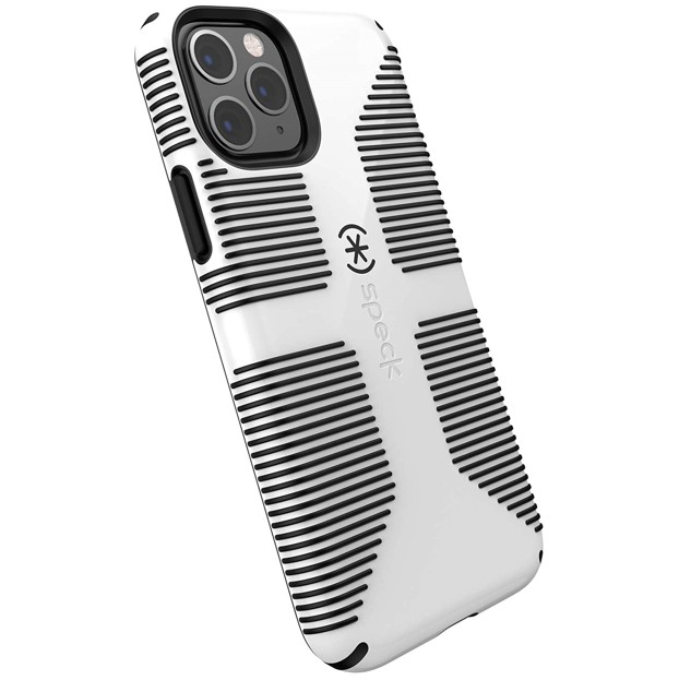 

Антибактериальный противоударный чехол бампер Speck CandyShell Grip Designed for Impact Apple Iphone 11 Pro 5.8″ White/Black