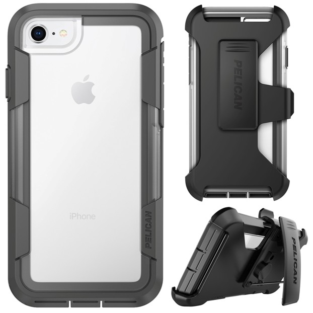 

​Противоударный чехол бампер Pelican Voyager Apple Iphone 6/6s/7/8/SE 2020 clear/grey