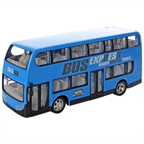 

Автобус 666-691A р/у, аккум, 30см, 2этажа, резин.кол, свет, в кор-ке, 44-18-14см(666-691A)