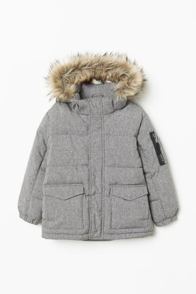 

Куртка H&M для мальчика серая евро зима 152 см