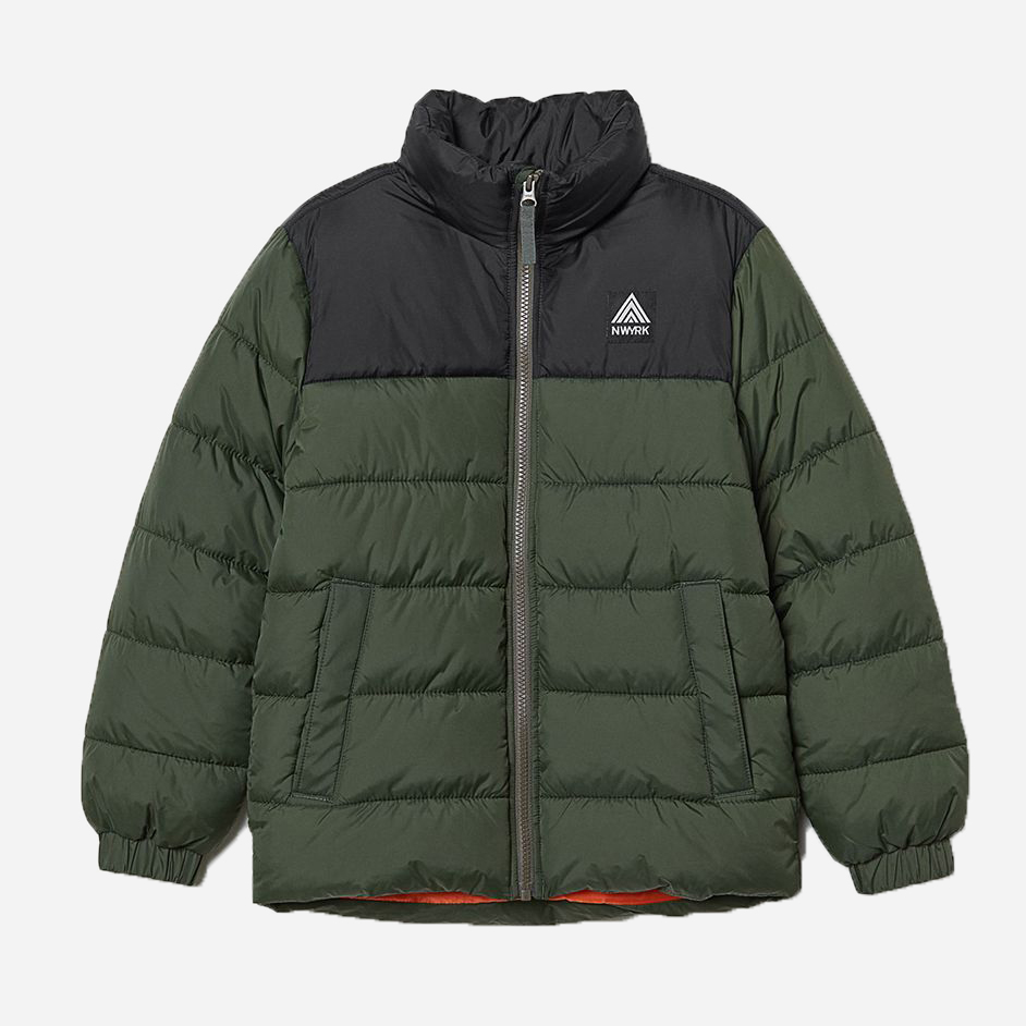 

Демисезонная куртка H&M 625914 164 см Черно-белая