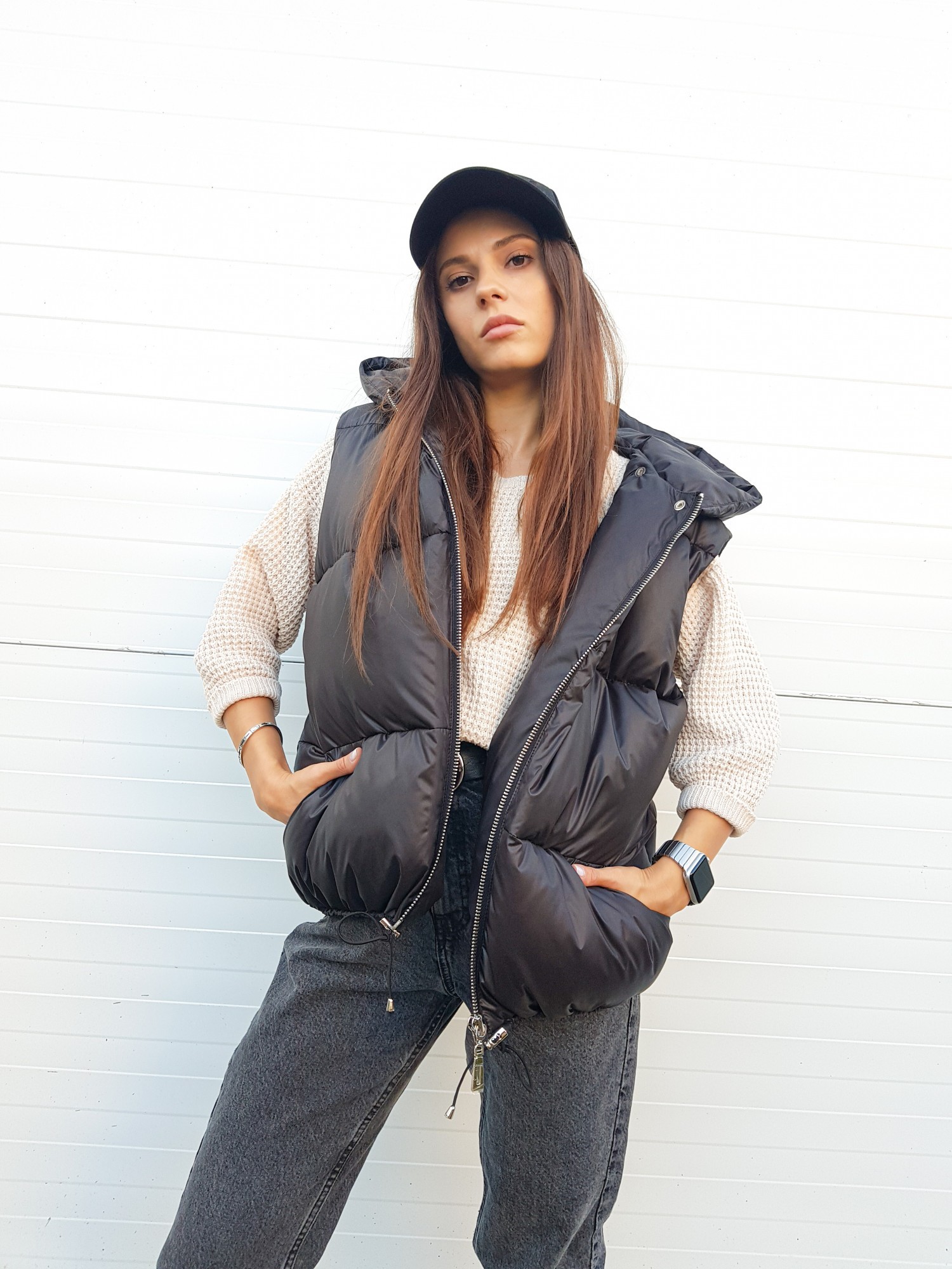 

Жилет Lilo Short Black Oversize M черный