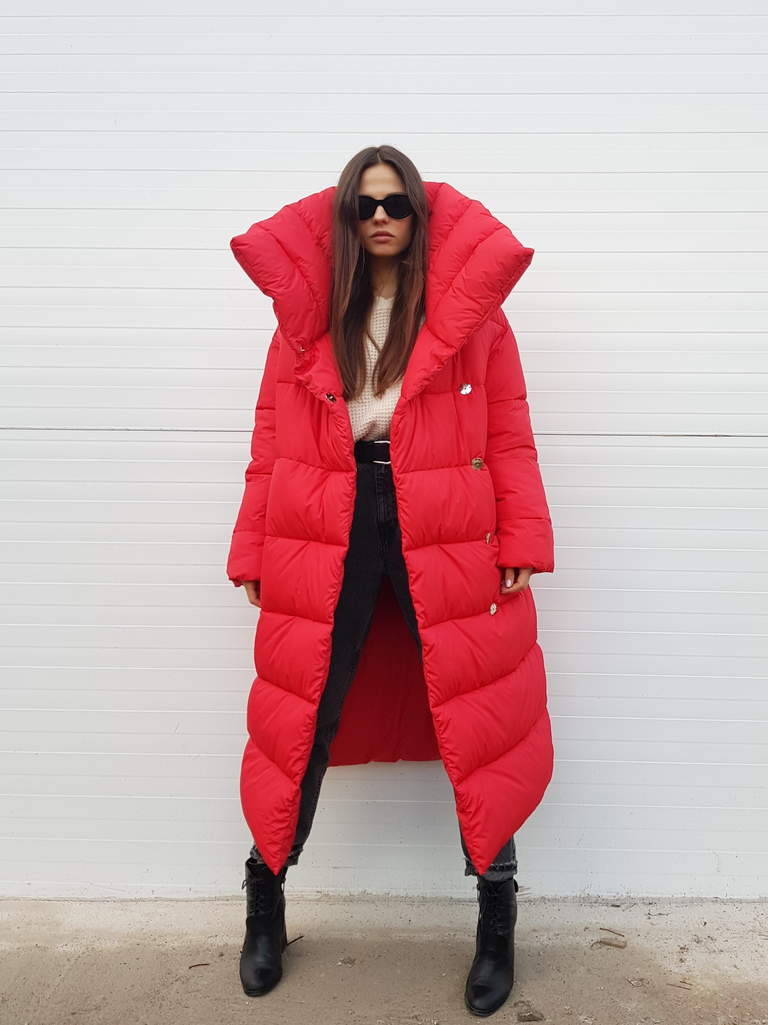 

Пуховик Lilo Total Red Oversize L красный