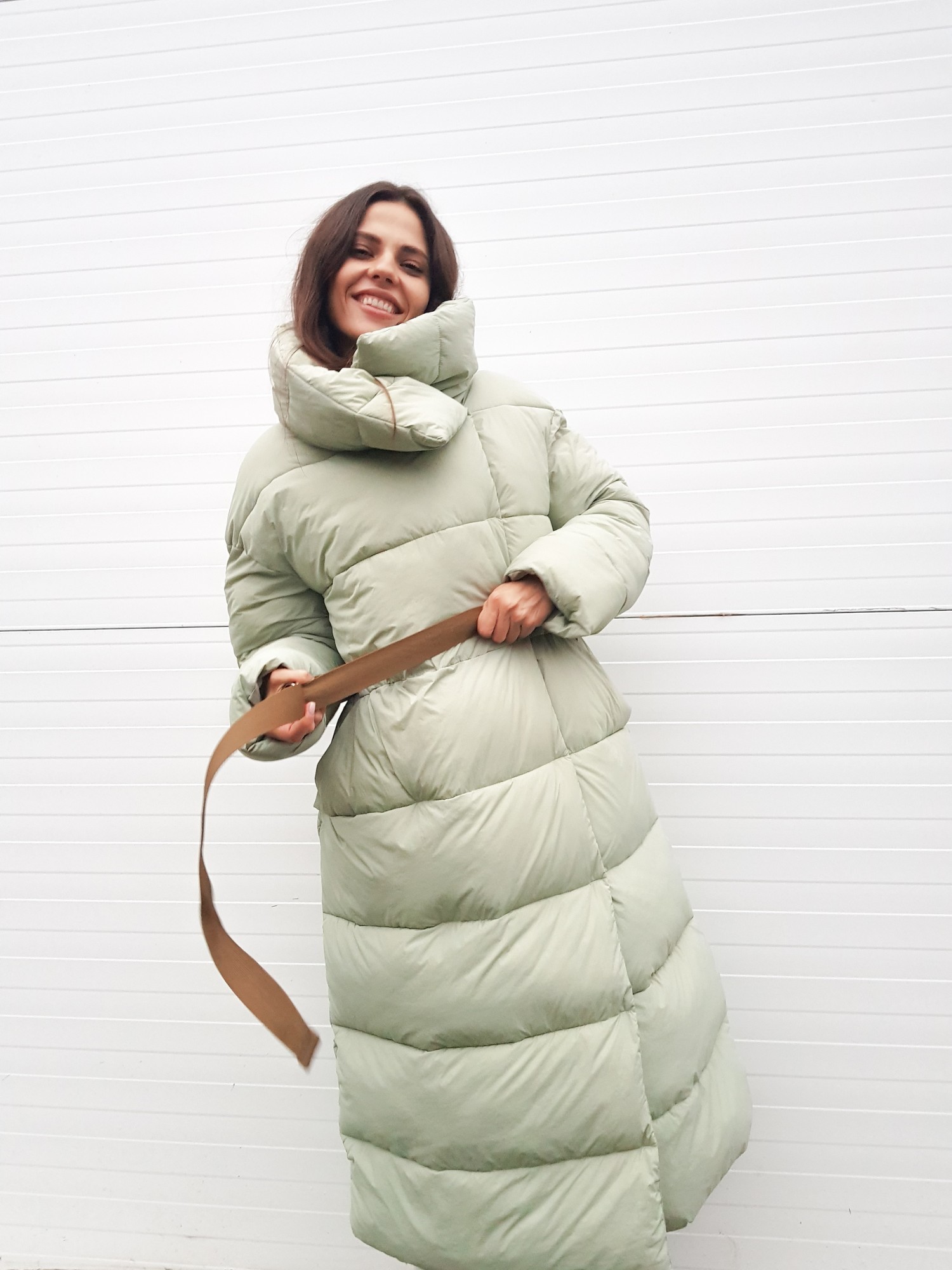 

Пуховик Lilo Total Olive Oversize S оливковый