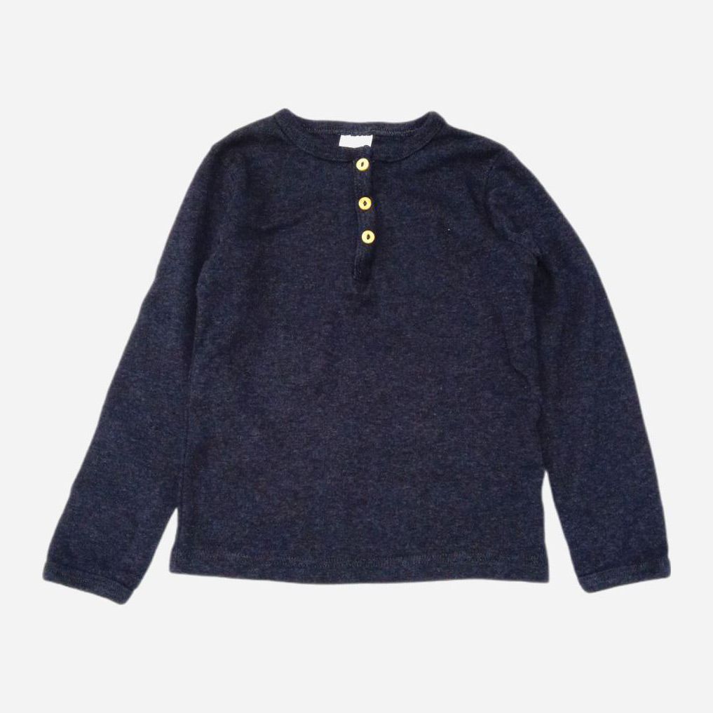 

Футболка с длинными рукавами H&M 806289 92 см Темно-синяя