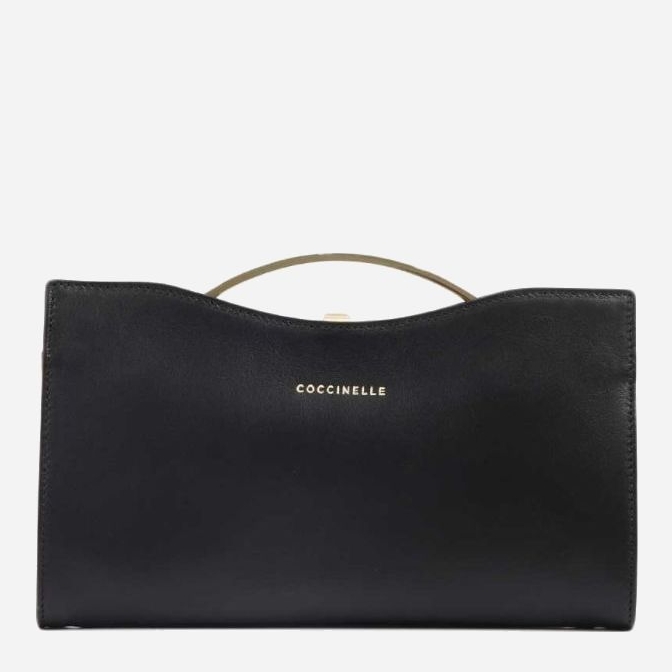 

Сумка-клатч женская кожаная Coccinelle Borsa Pelle Vitello Liscio E1DR0190101-001 Noir