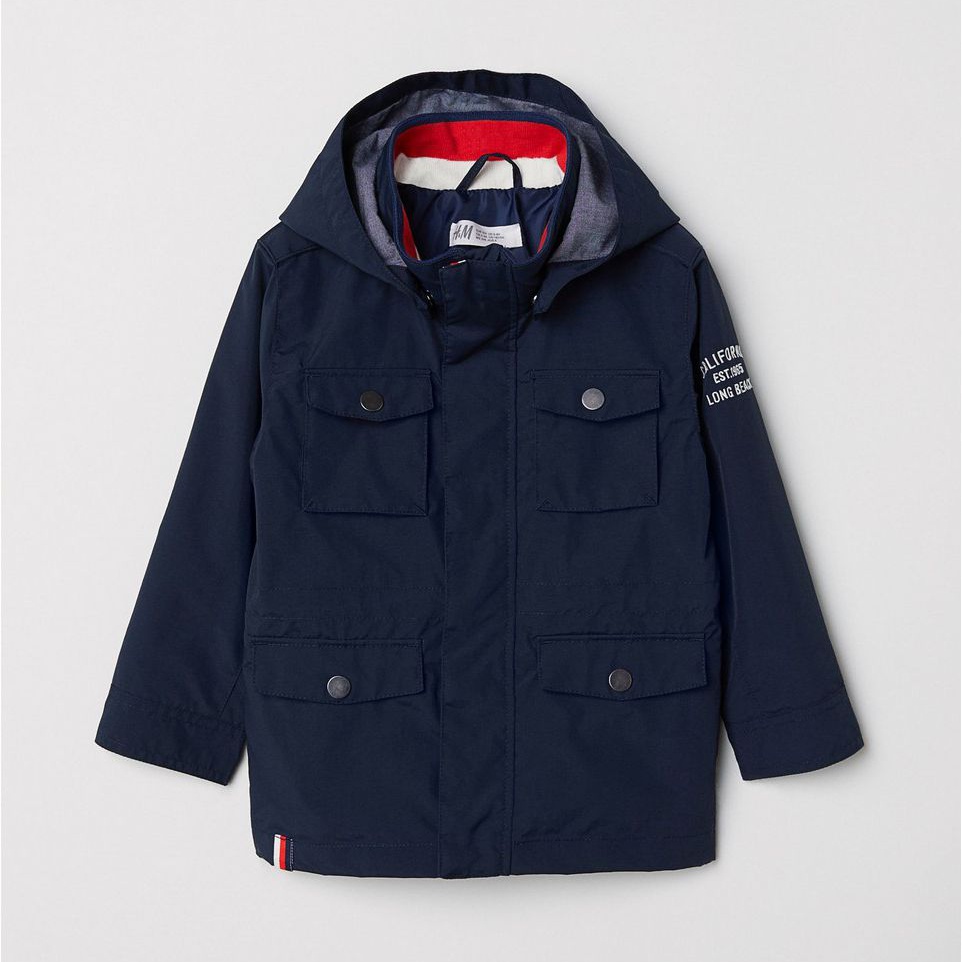 

Демисезонная куртка H&M 589092 92 см Темно-синяя