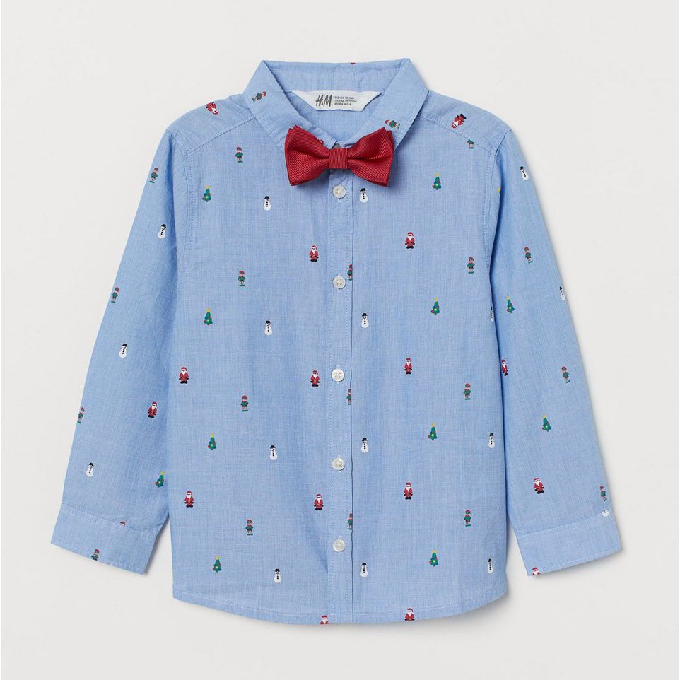 

Рубашка H&M 755686 128 см Голубая