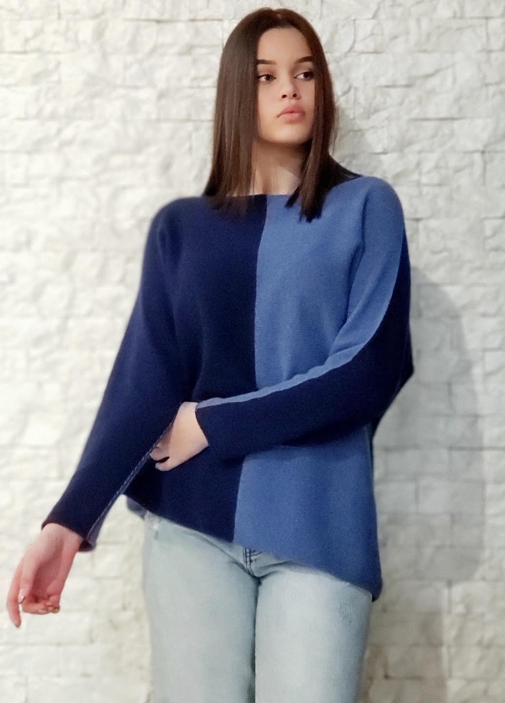 

Джемпер Cashmere blend 28-2134 M-XL синий