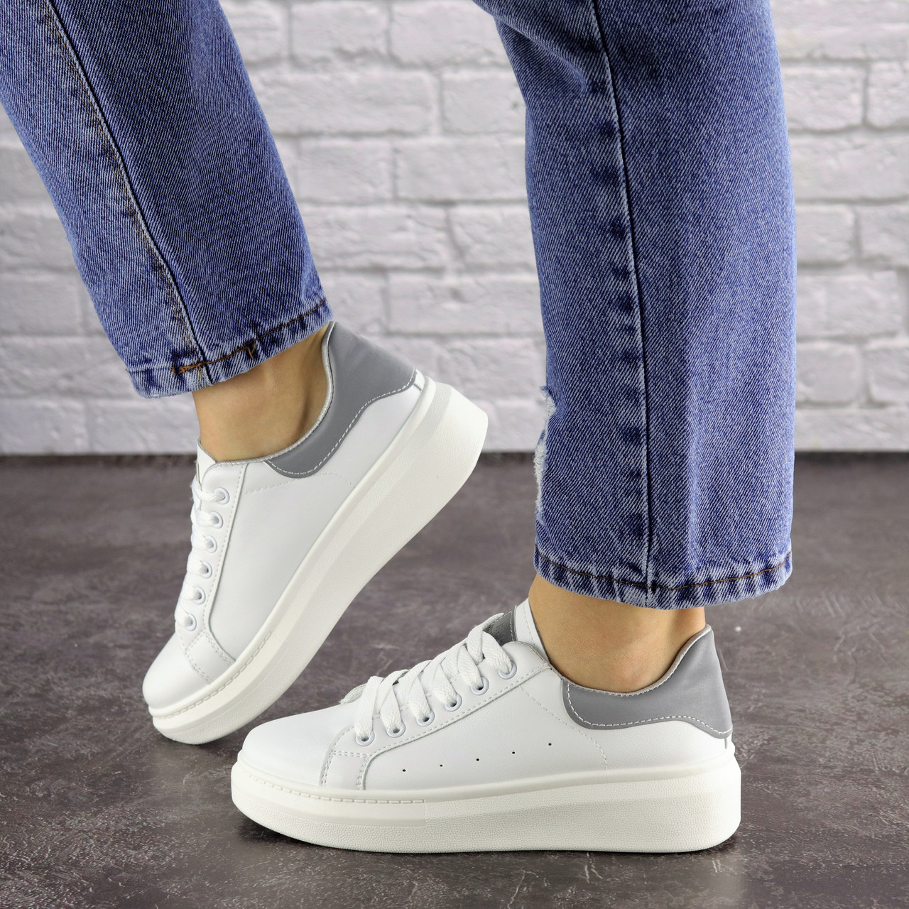 

Женские кеды Fashion Fletcher 1654 39 размер 24 см Белый