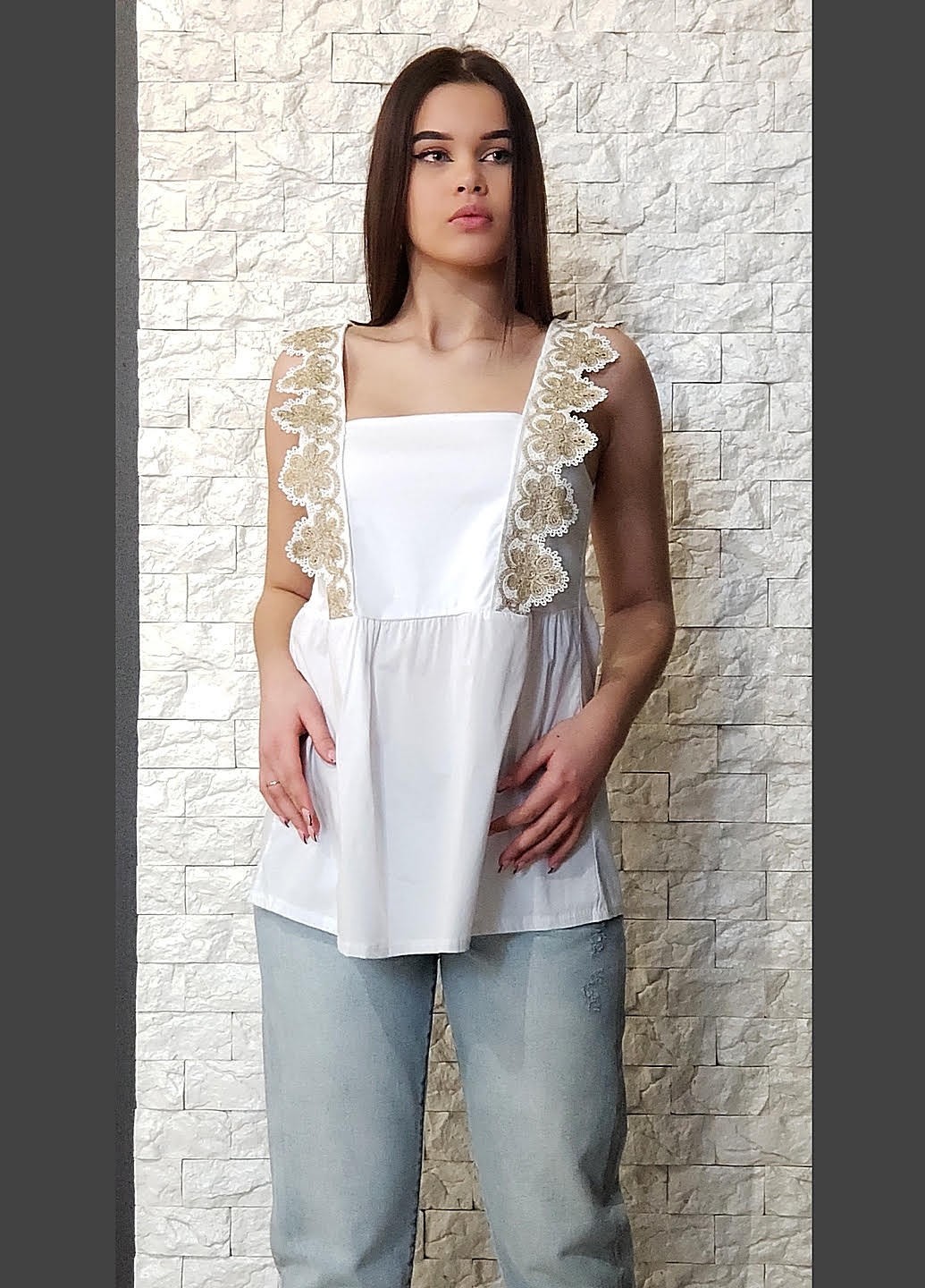 

Блуза Miho' белый 19-2290, Блуза Miho's белый 19-2290 S-M