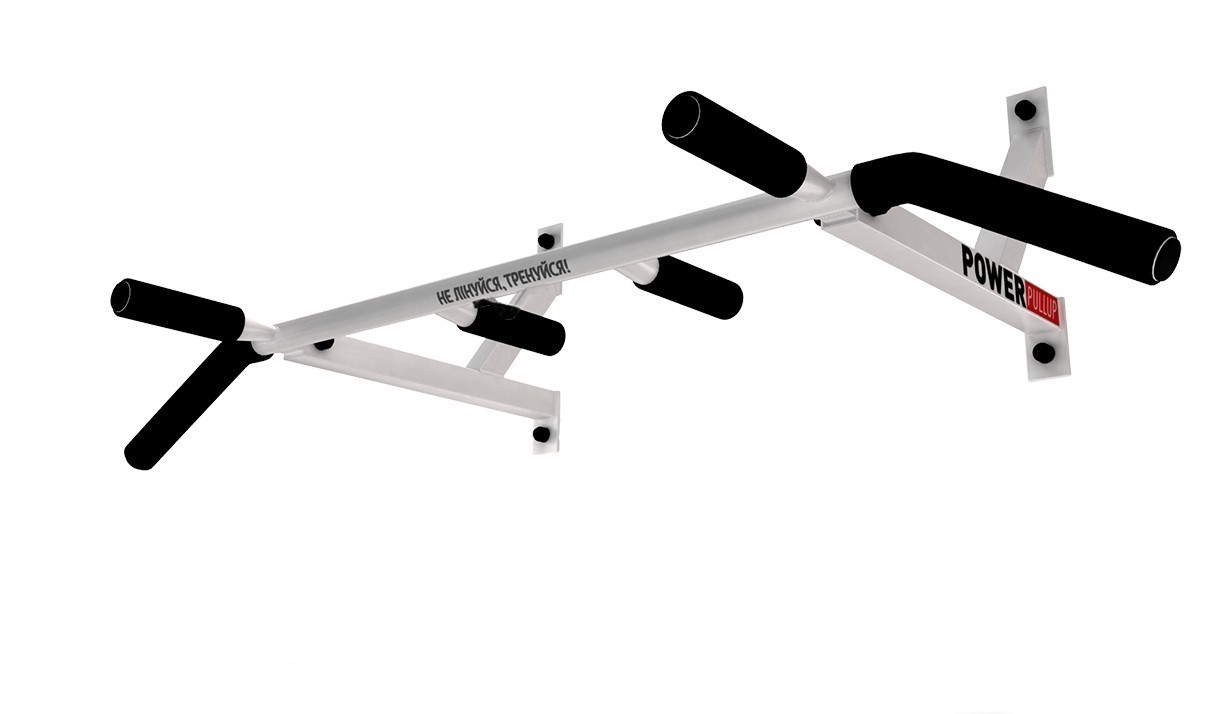 

Домашний настенный турник 4 хвата PowerPullUp + Параллельный хват белый