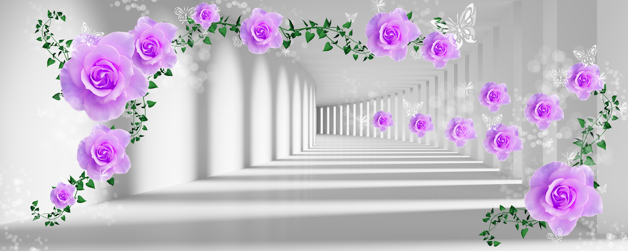 

Фотообои 3D '3D Цветы' (3425) , Классик